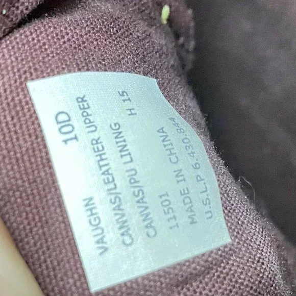 Polo Ralph Lauren Vaughn Men's Canvas Fashion Sneakers Shoes Raspberry Sz 10D - Picture 2 of 13